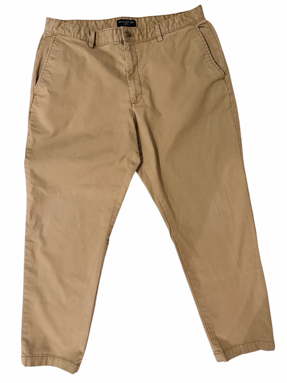 Banana Republic Men's Athletic Lived-In Chino. Size 36/30 Color: Acorn